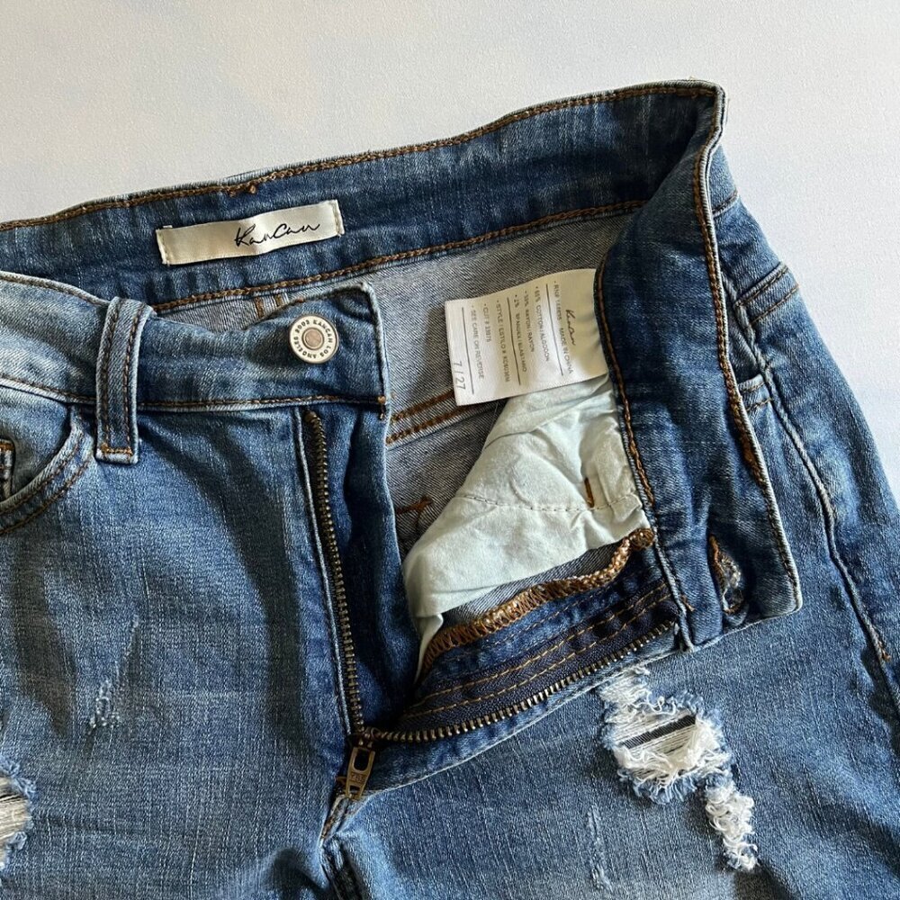 KanCan Denim Distressed Jean Shorts - Picture 4 of 8
